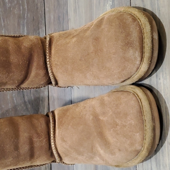 Bearpaw Womens Tall Fur Suede boots shoes sz 7 - Picture 5 of 14